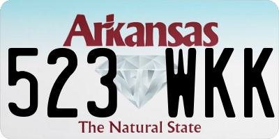 AR license plate 523WKK