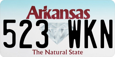 AR license plate 523WKN