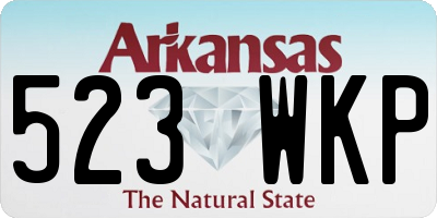 AR license plate 523WKP
