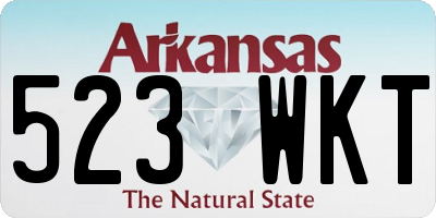 AR license plate 523WKT