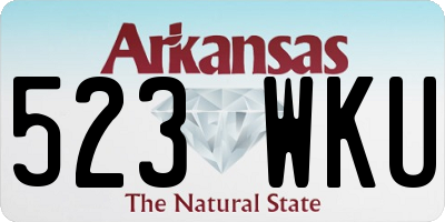 AR license plate 523WKU