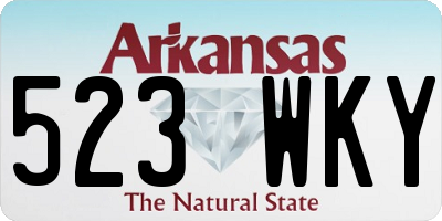 AR license plate 523WKY