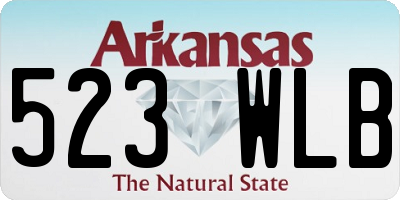 AR license plate 523WLB