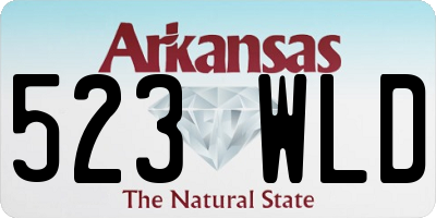AR license plate 523WLD