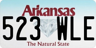 AR license plate 523WLE