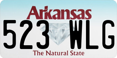 AR license plate 523WLG