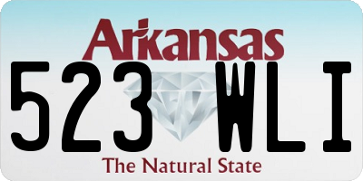 AR license plate 523WLI