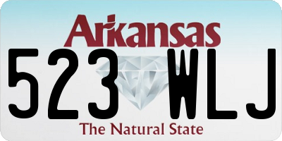 AR license plate 523WLJ