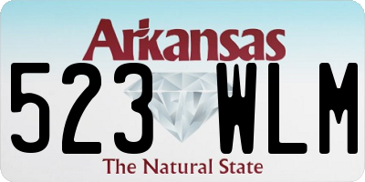 AR license plate 523WLM