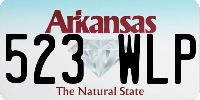 AR license plate 523WLP