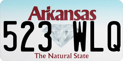 AR license plate 523WLQ