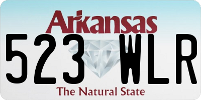 AR license plate 523WLR