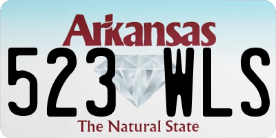 AR license plate 523WLS