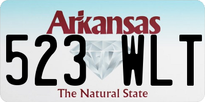 AR license plate 523WLT