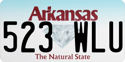 AR license plate 523WLU