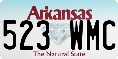 AR license plate 523WMC