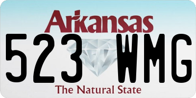 AR license plate 523WMG