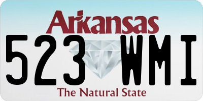 AR license plate 523WMI