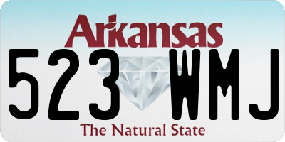 AR license plate 523WMJ
