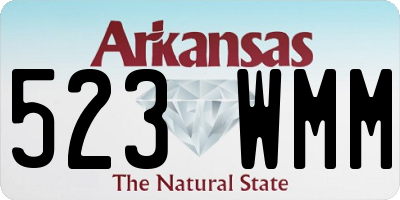 AR license plate 523WMM