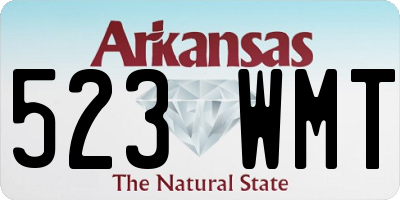 AR license plate 523WMT