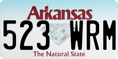 AR license plate 523WRM