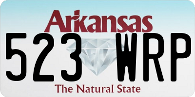 AR license plate 523WRP