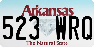 AR license plate 523WRQ