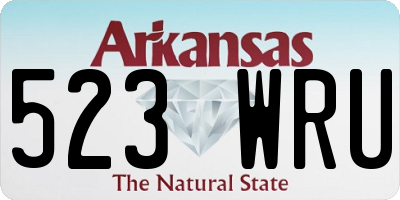 AR license plate 523WRU