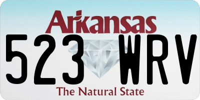 AR license plate 523WRV