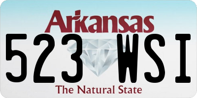 AR license plate 523WSI