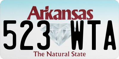 AR license plate 523WTA