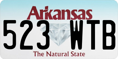 AR license plate 523WTB