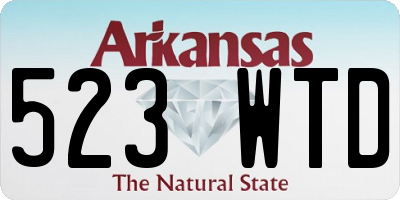 AR license plate 523WTD