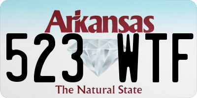 AR license plate 523WTF