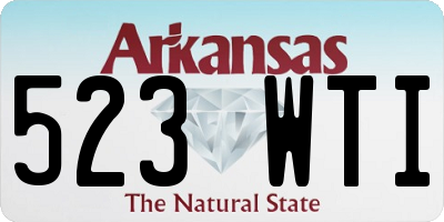 AR license plate 523WTI