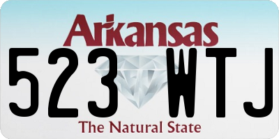 AR license plate 523WTJ