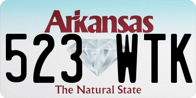AR license plate 523WTK