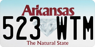 AR license plate 523WTM
