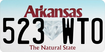 AR license plate 523WTO
