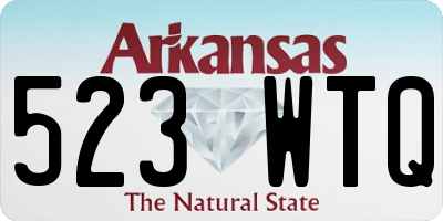 AR license plate 523WTQ