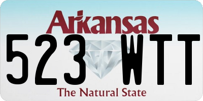 AR license plate 523WTT