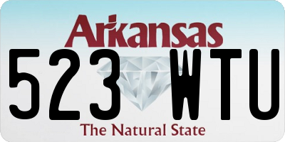 AR license plate 523WTU