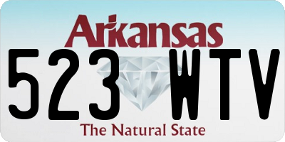AR license plate 523WTV