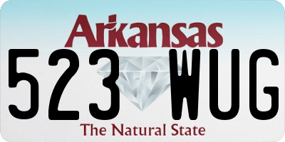 AR license plate 523WUG