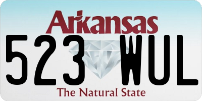AR license plate 523WUL