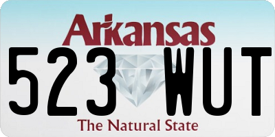AR license plate 523WUT