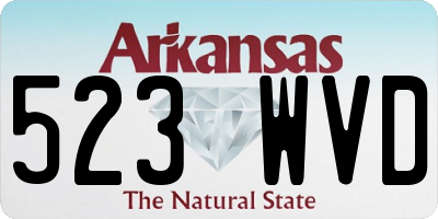 AR license plate 523WVD