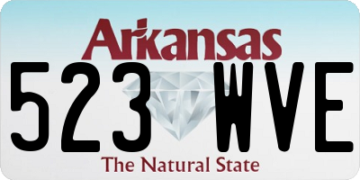 AR license plate 523WVE
