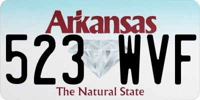 AR license plate 523WVF